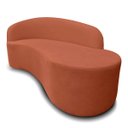Ver imagem 6 de Sofá Decorativo Divã Forma Orgânica Curvo Bouclé para Salas e Consultorio Aurea