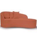 Ver imagem 2 de Sofá Decorativo Divã Forma Orgânica Curvo Bouclé para Salas e Consultorio Aurea