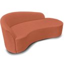 Ver imagem 5 de Sofá Decorativo Divã Forma Orgânica Curvo Bouclé para Salas e Consultorio Aurea