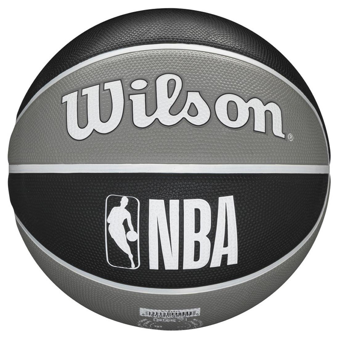 Bola de Basquete NBA Team Tribute Brooklyn Nets #7 Wilson - Preto/Cinza