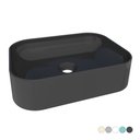 Ver imagem 3 de Cuba de Apoio para Banheiro em Mármore Sintético Luna Preto - Cozimax