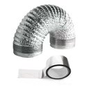 Ver imagem 1 de Duto Flexivel Aluminizado 100mm - 3 Metros + Rolo de Fita