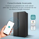 Ver imagem 5 de Geladeira Midea Side By Side Frost Free Inverter 700L Spacemaste Smarthome MDRS923MMDDX3 Black Inox