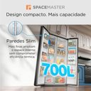 Ver imagem 7 de Geladeira Midea Side By Side Frost Free Inverter 700L Spacemaste Smarthome MDRS923MMDDX3 Black Inox