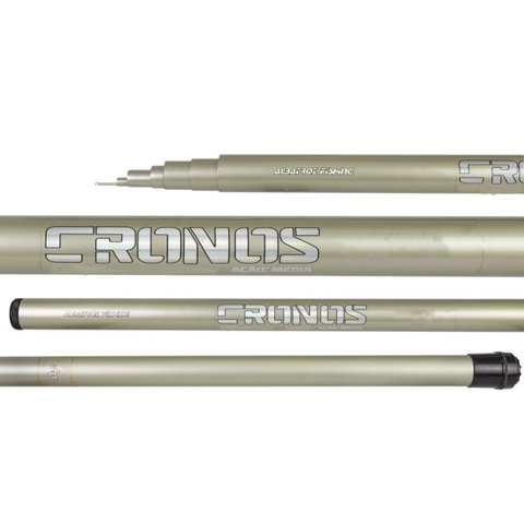 Kit 2 Vara Fibra Vidro Cronos S/ Suporte Molinete 4 Metros