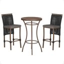 Ver imagem 1 de Mesa Bistro e 2 Banquetas Roma Marrom Corda Náutica 11 Trama Original