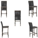 Ver imagem 5 de Mesa Bistro e 2 Banquetas Roma Marrom Corda Náutica 11 Trama Original
