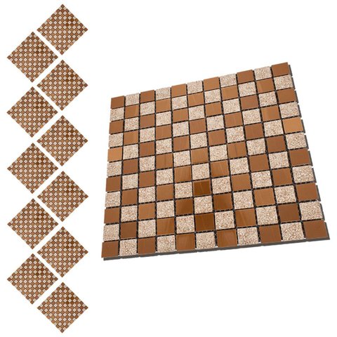 Pastilha de Vidro Autocolante Kit 11 Uni Parede Cozinha Box Banheiro Sala Decorativa Facil Aplicacao
