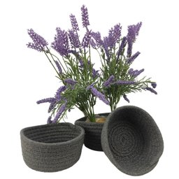 Cesto de Tricot Organizador Decorativo Conjunto 3 Un 4024p - 2