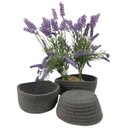 Ver imagem 3 de Cesto de Tricot Organizador Decorativo Conjunto 3 Un 4024p