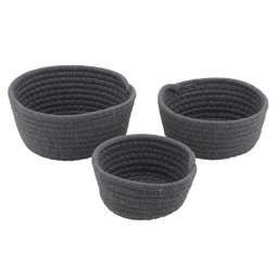 Cesto de Tricot Organizador Decorativo Conjunto 3 Un 4024p - 1