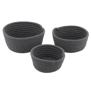 Cesto de Tricot Organizador Decorativo Conjunto 3 Un 4024p