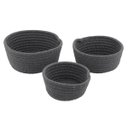 Ver imagem 1 de Cesto de Tricot Organizador Decorativo Conjunto 3 Un 4024p