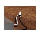 Ver imagem 4 de Rack para TV Verano até 55 Polegadas c/ 1 Porta de Correr e 3 Nichos Off White/Marroquim - DJ Móveis