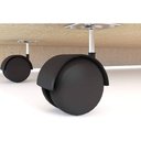 Ver imagem 5 de Rack para TV Verano até 55 Polegadas c/ 1 Porta de Correr e 3 Nichos Off White/Marroquim - DJ Móveis