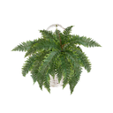 Ver imagem 7 de Kit 3 Buquês de Samambaia Artificial Realista para Decoração de Interiores
