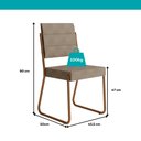 Ver imagem 3 de Conjunto Sala de Jantar 6 Cadeiras Charlotte Carraro