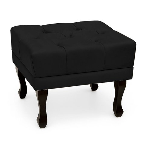 Puff Retro Confortável e Clássico Suede