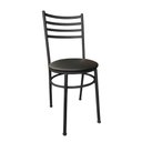 Ver imagem 2 de Kit Conjunto com 4 Cadeiras para Cozinha Mesa Jantar Bar Lanchonete Restaurante Estofado Preta