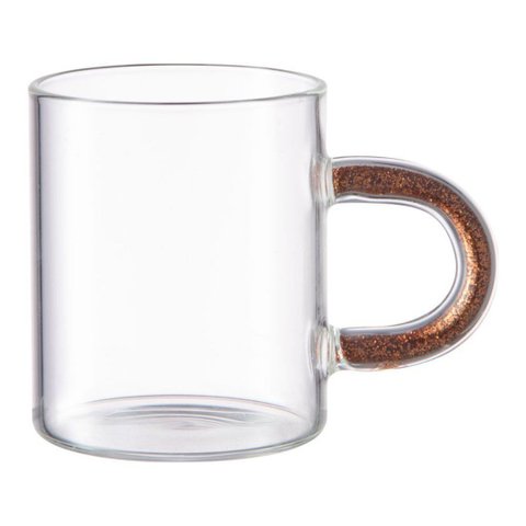 Jogo de 2 Canecas de Vidro Borossilicato da Fracalanza