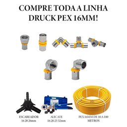 Cotovelo de Pex Multicamadas 16x16mm 90° Gás Druck - 5