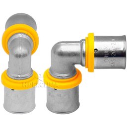 Cotovelo de Pex Multicamadas 16x16mm 90° Gás Druck - 4