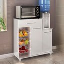 Ver imagem 5 de Balcao Fruteira Cozinha 2 Portas 89 Cm Mf185 Branco Dtall