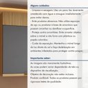 Ver mais imagens de Armário Aéreo 2 Porta 80cm 100% MDF Realeza Premium Cinza/Carvalho/Titanio