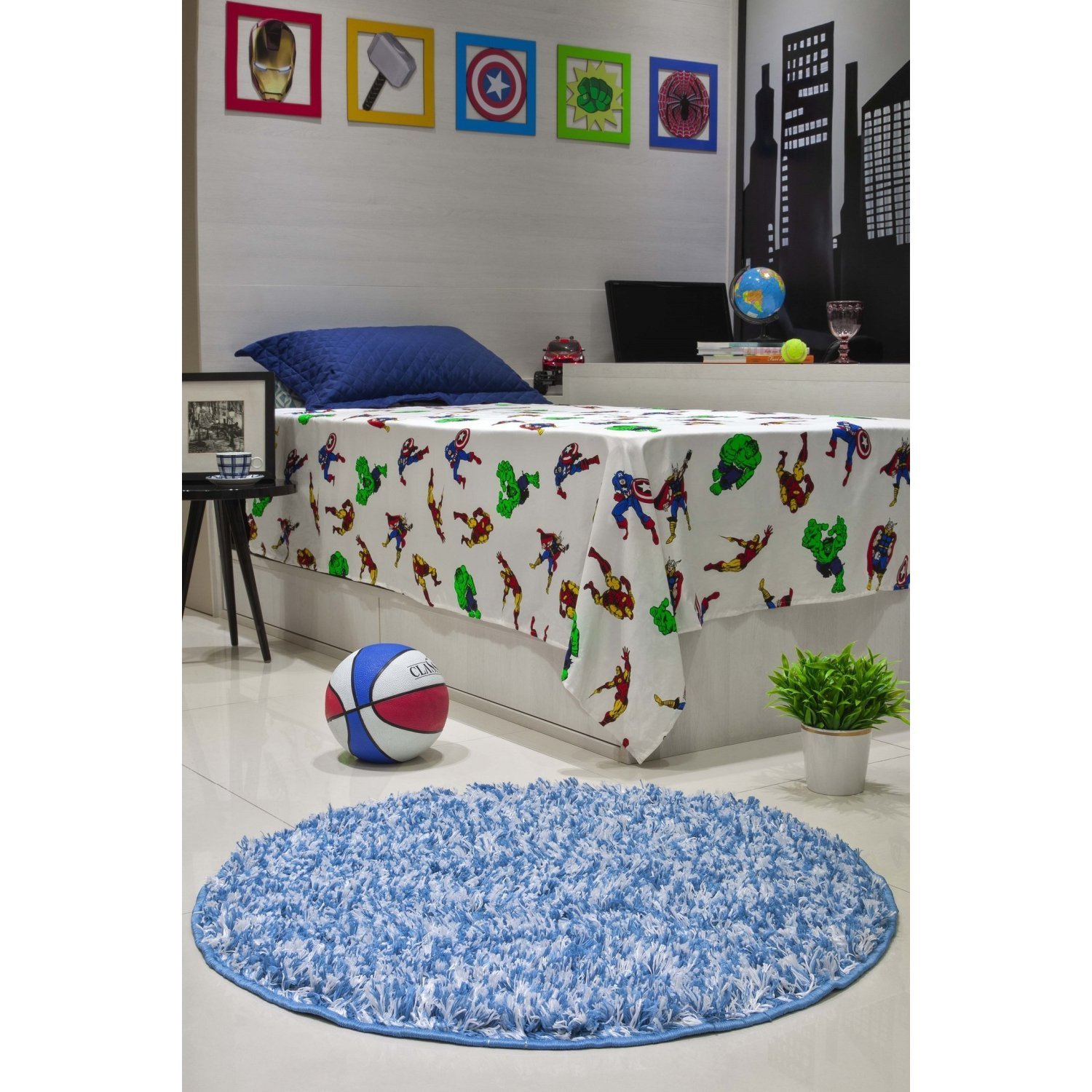 Tapete Redondo 200cm Studio Teen Mescla Oasis Tapetes - 1