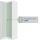 Ver imagem 7 de Guarda-Roupa Modulado 6 Peças Infinity Branco/Line/Pistache