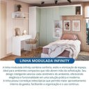 Ver imagem 4 de Guarda-Roupa Modulado 6 Peças Infinity Branco/Line/Pistache