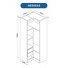 Guarda-roupa Modulado 6 Peças Infinity - 9