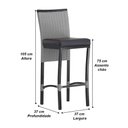Ver imagem 5 de Banqueta Cannes Alumínio Corda Náutica para Edícula, Balcão, Mesa de Jantar Trama Original