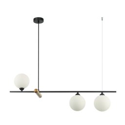 Pendente 80x19cmx29cm 3 Lâmpadas 75w Bambu Bella Iluminação - 3