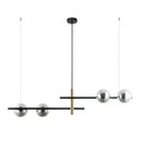 Ver imagem 3 de Lustre Pendente 104x31,5x22cm 4 Lâmpadas G9 100w Bambu Bella Iluminação