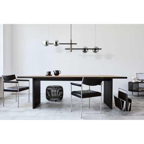 Lustre Pendente 104x31,5x22cm 4 Lâmpadas G9 100w Bambu Bella Iluminação