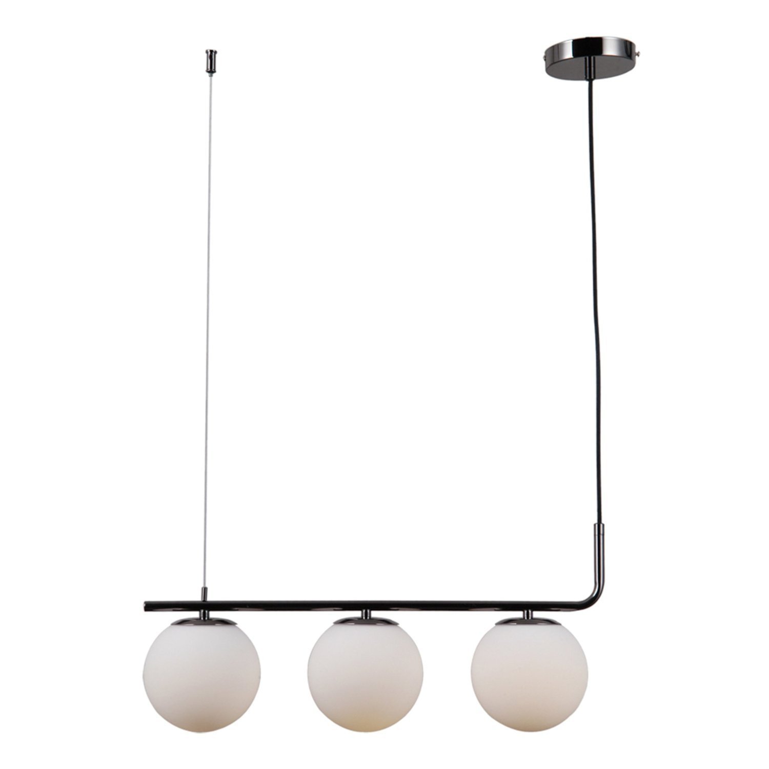 Pendente 60x15x27cm 3 Lâmpadas E27 Petit Bella Iluminação