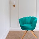 Ver imagem 3 de Kit Duas Poltronas Giratórias Pétala em Sued Premium Tiffany Sua Casa Decorações