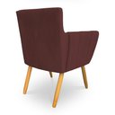 Ver imagem 6 de Kit 8 Poltronas Decorativa Leticia Suede Pés Palito Castanho - Pallazio