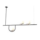 Ver imagem 2 de Lustre Pendente 156x30cm 3 Lâmpadas G9 75W Bem-Te-Vi Bella Iluminação Amarelo/Preto/Dourado
