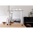 Ver imagem 1 de Lustre Pendente 156x30cm 3 Lâmpadas G9 75W Bem-Te-Vi Bella Iluminação Amarelo/Preto/Dourado