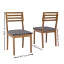 Ver imagem 3 de Mesa de Jantar Redonda Cacau com 4 Cadeiras Estofadas Juparana Linho Grafite Ornar
