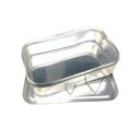 Ver imagem 4 de Kit com 10 Marmitas Retangular Alta Alumínio com Tampa 700ml