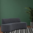 Ver imagem 7 de Sofá 04 Lugares 230cm Mônaco Bouclé Cinza Azulado - Nexta Casa
