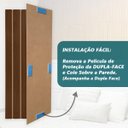 Ver imagem 6 de Kit 10 Módulos Ripados Decorativo em Mdf Autoadesivo 53x15 - Freijó - Lh Móveis