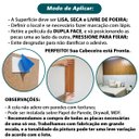 Ver mais imagens de Kit 10 Módulos Ripados Decorativo em Mdf Autoadesivo 53x15 - Freijó - Lh Móveis