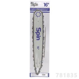 Kit Sabre 16" e Corrente 28 Dentes 3/8" x 1,5mm para Motosserras 45cc e 55cc Vulcan Trent - 2