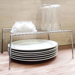 4 Organizador Médio Armário Bancada Prateleira Aramado 30cm - 3