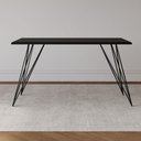 Ver imagem 3 de Mesa de Jantar Trama Base Preta com Tampo Preto 140 X 80