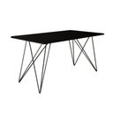 Ver imagem 2 de Mesa de Jantar Trama Base Preta com Tampo Preto 140 X 80